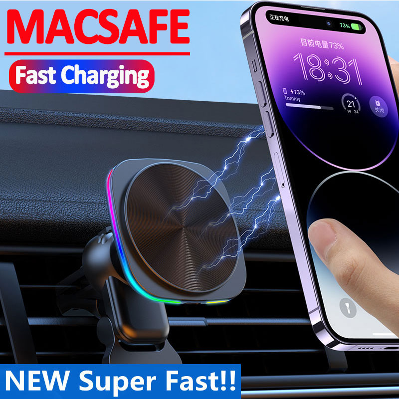 Magnetic Phone Holder For Car Vent - 차량용 고속 무선 충전 마그네틱 거치대