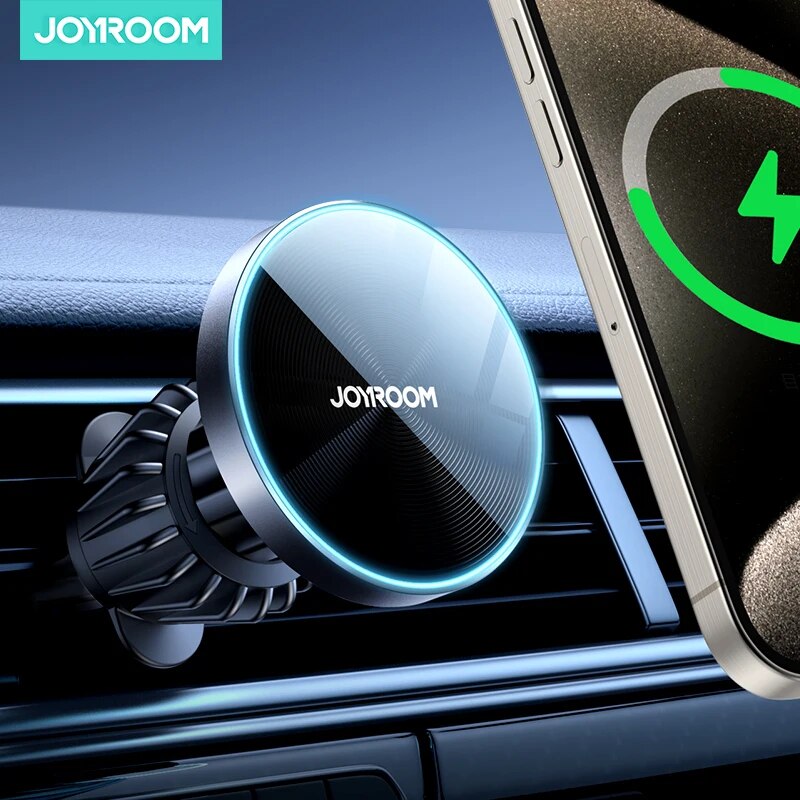 Wireless Car Charger Mount Fast Charging - Joyroom 자기 자동차 전화 마운트 아이폰