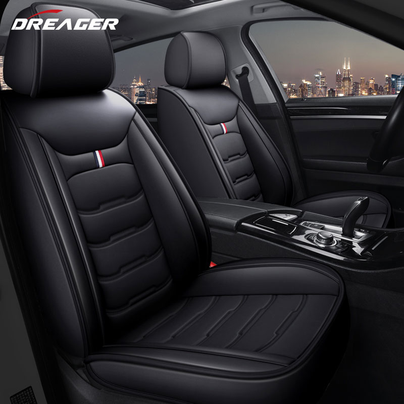 Leather Car Seat Covers Full Set Universal - 범용 카시트 커버, PU 가죽 매트,