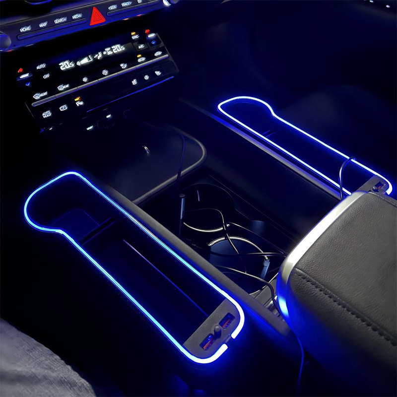 Seat Gap Filler Organizer With Usb Charger - 블랙 차량용 멀티 틈새 수납 컵홀더형