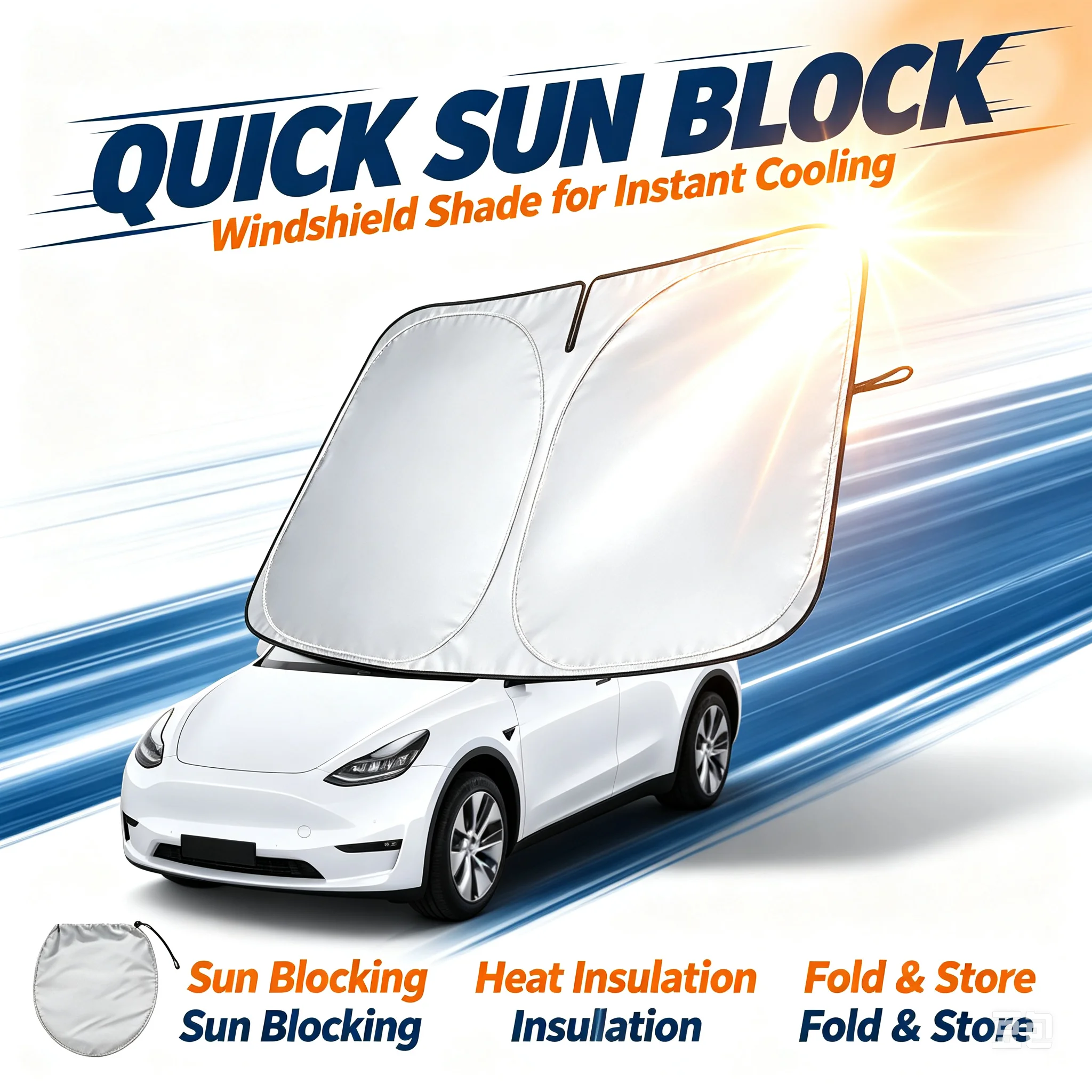 차량용 햇빛 가리개 UV 차단 앞유리 우산형 햇빛 가리 - Car Sunshade Windshield Umbrella Foldable 리뷰 및 가격