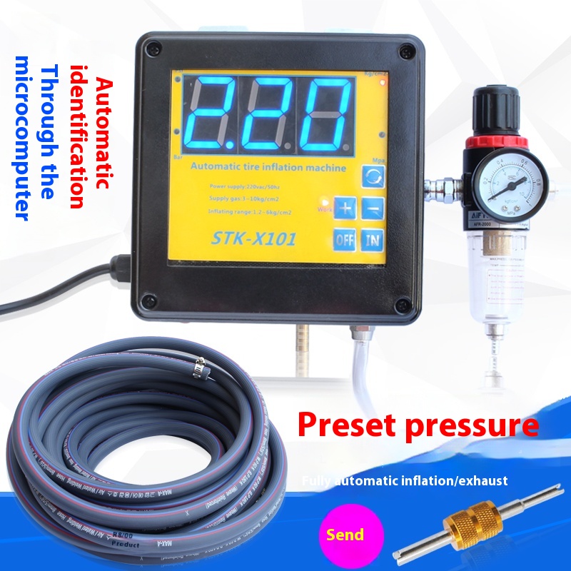 벽걸이형 게이지 타이어 압력 자동 인플레이터 펌프가 있 - Car Care 리뷰 및 가격