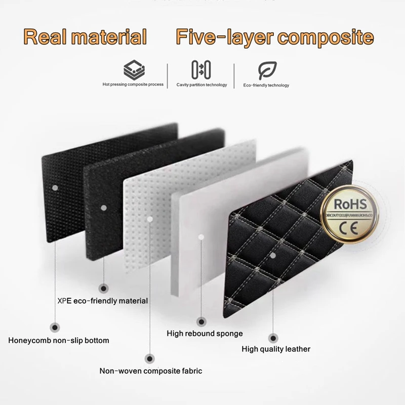 자동차 바닥 매트 5Pcs 유니버설 품질 PU 가죽 방 - Car Floor Mats Universal Waterproof Leather 리뷰 및 가격
