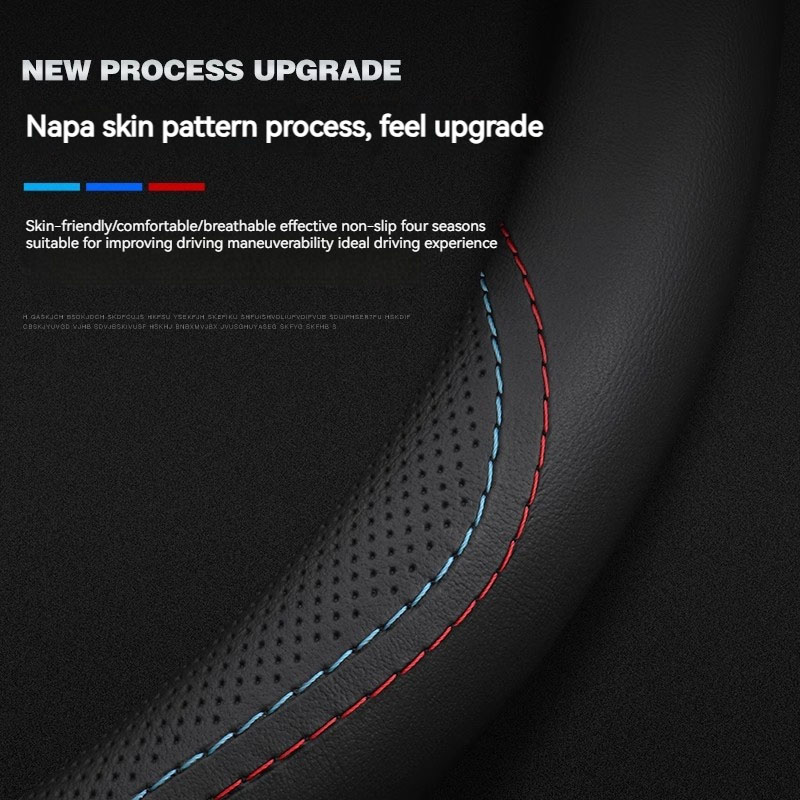 가죽 자동차 핸들 커버, Jaecoo J7 7 J8 5 - Car Steering Wheel Cover Anti Slip Breathable 리뷰 및 가격