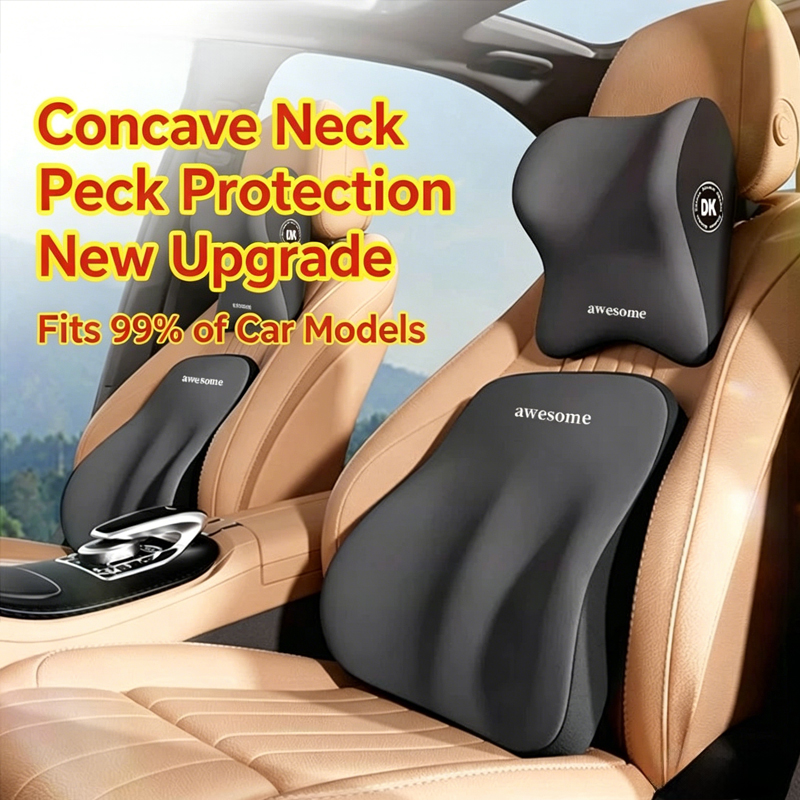 차량용 목베개 & 허리받침 세트 프리미엄 메모리폼 운전 - Memory Foam Car Neck Pillow Lumbar Support 리뷰 및 가격