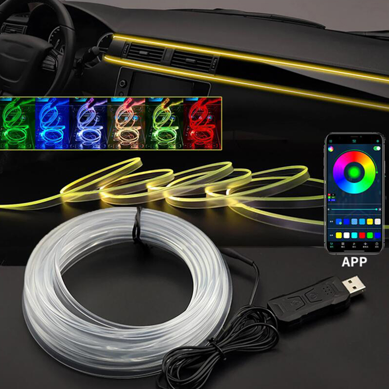 자동차 인테리어 분위기 조명 주변 LED 라이트 스트립 - Led Ambient Interior Car Lights App Control 리뷰 및 가격