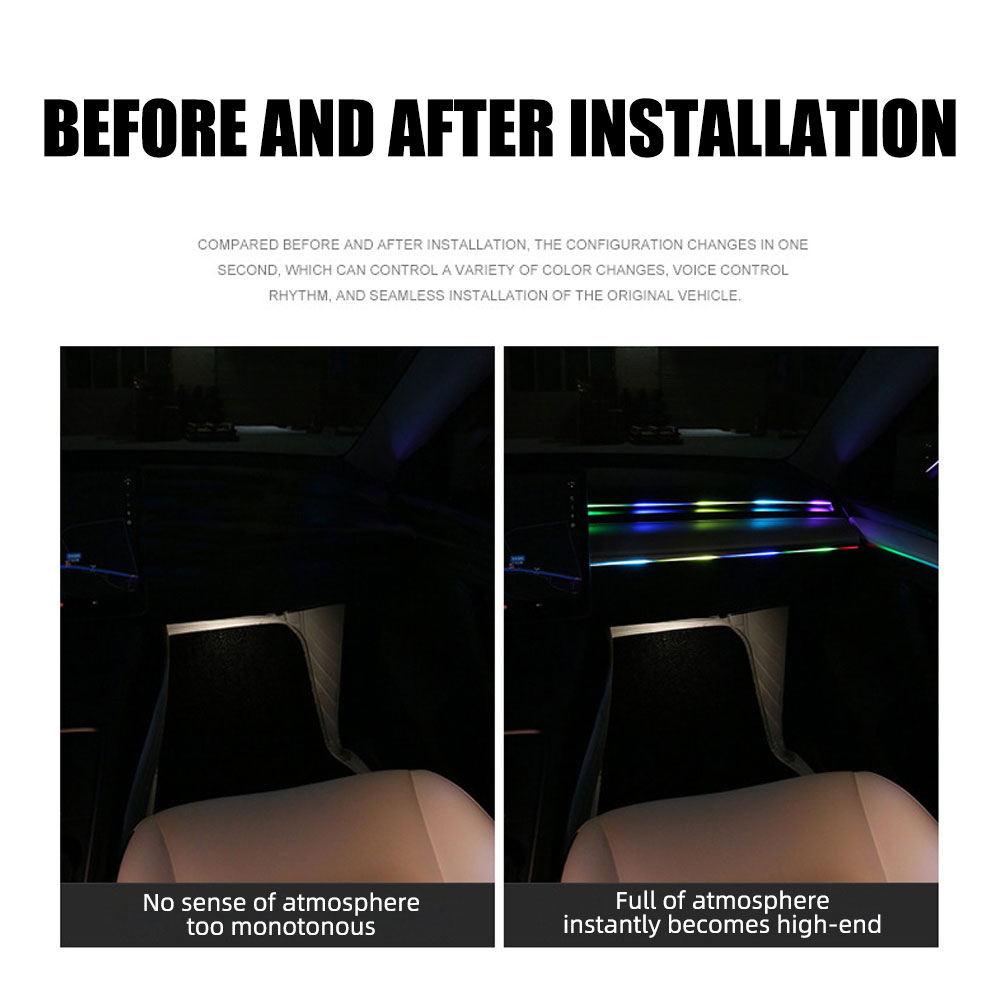 범용 심포니 자동차 주변 조명, LED 인테리어 RGB - Led Ambient Interior Car Lights App Control 리뷰 및 가격