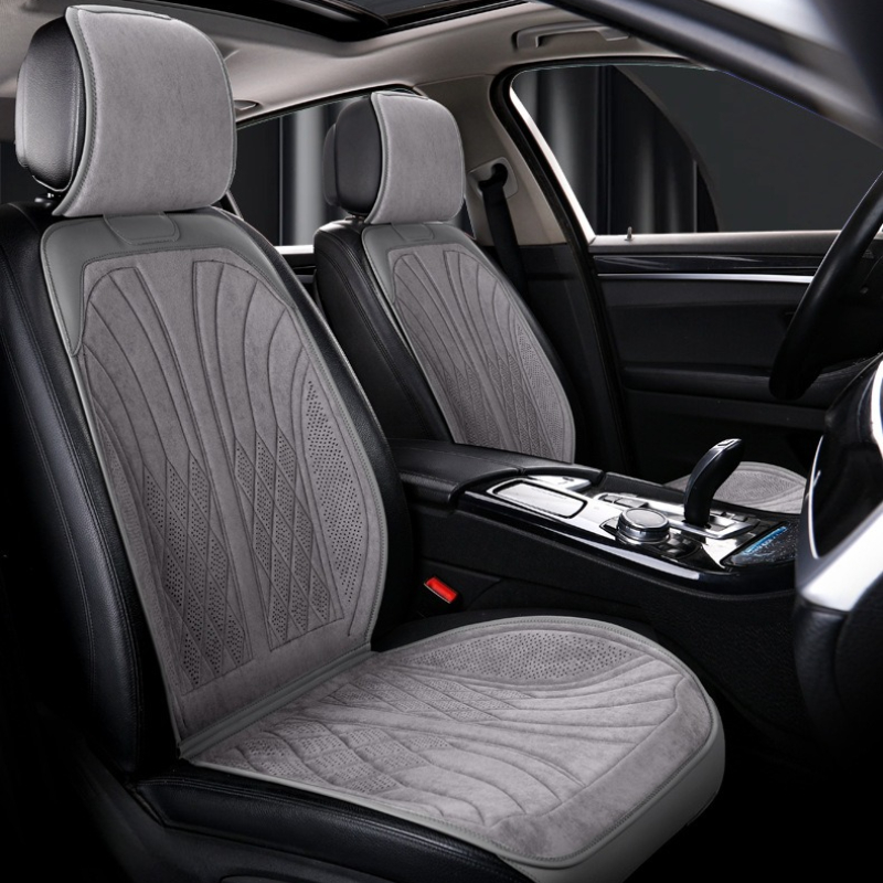 럭셔리 스웨이드 가죽 자동차 시트 보호 매트 사계절용  - Leather Car Seat Covers Full Set Universal 리뷰 및 가격