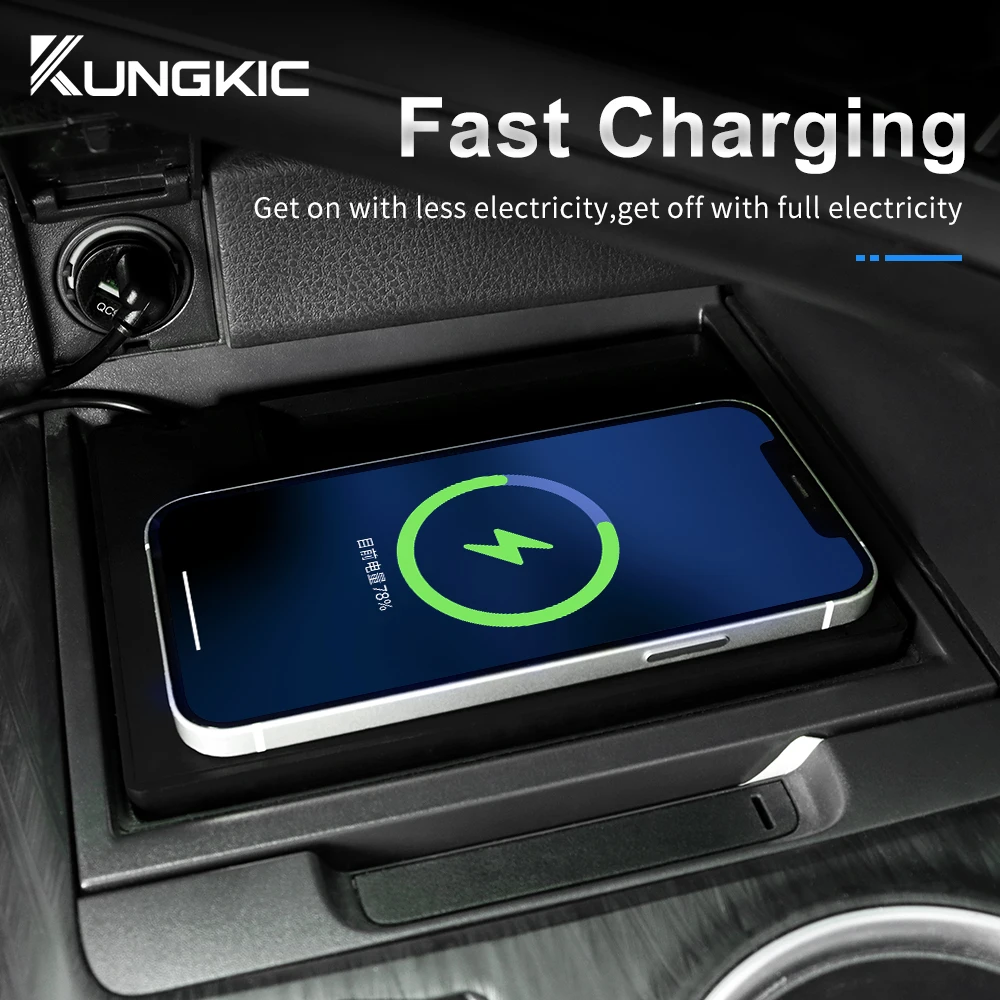 Toyota Camry 70 XV70 2018 2019 - Wireless Car Charger Mount Fast Charging 리뷰 및 가격