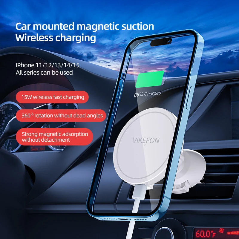 아이폰 12 13 14 15 프로 맥스용 VIKEFON - Magnetic Phone Holder For Car Vent 리뷰 및 가격