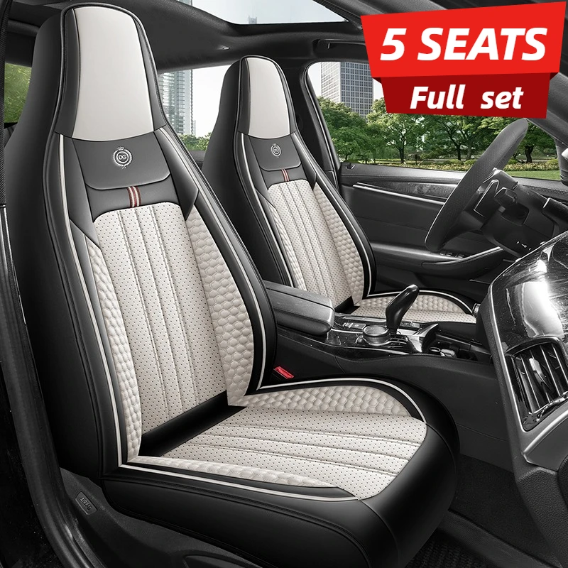 럭셔리 3D 풀 카시트 커버 세트, 대부분의 자동차/S - Leather Car Seat Covers Full Set Universal 리뷰 및 가격