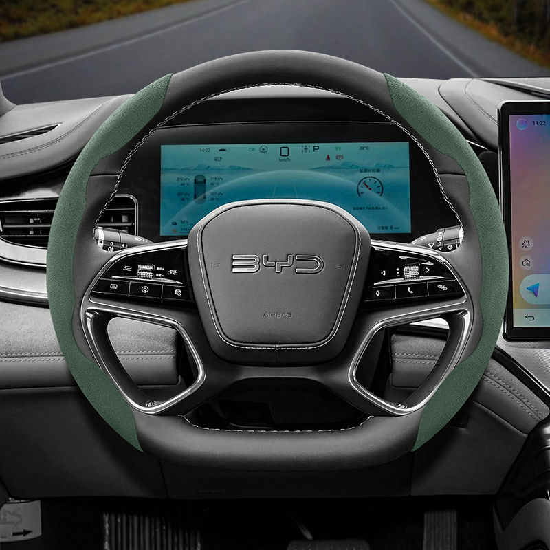 Byd Anti-Slip 버클 세그먼트 스웨이드 스티어 - Car Steering Wheel Cover Anti Slip Breathable 리뷰 및 가격