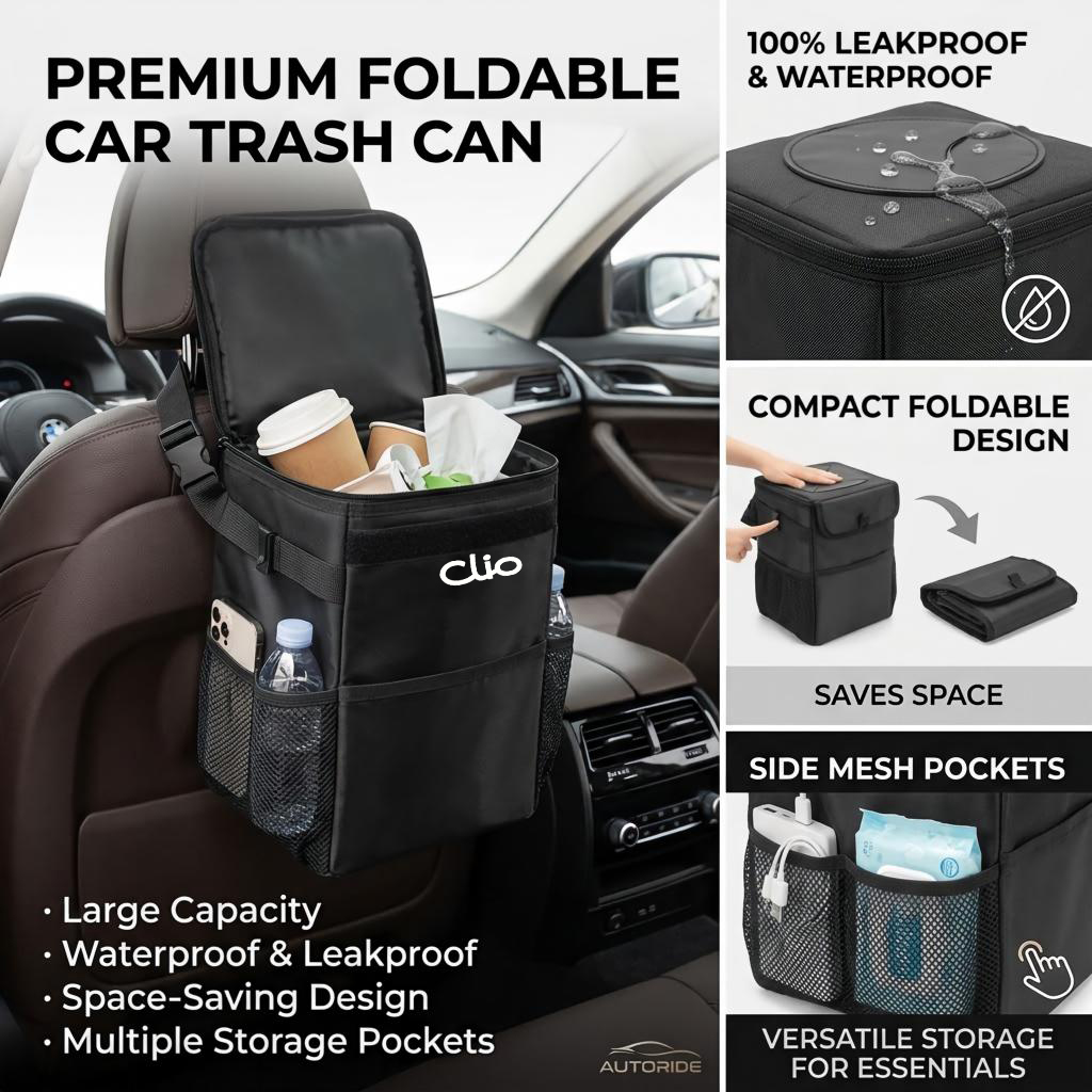 방수 기능이 있는 차량용 쓰레기통 수납 가방, 분리 및 - Waterproof Car Trash Can With Lid 리뷰 및 가격