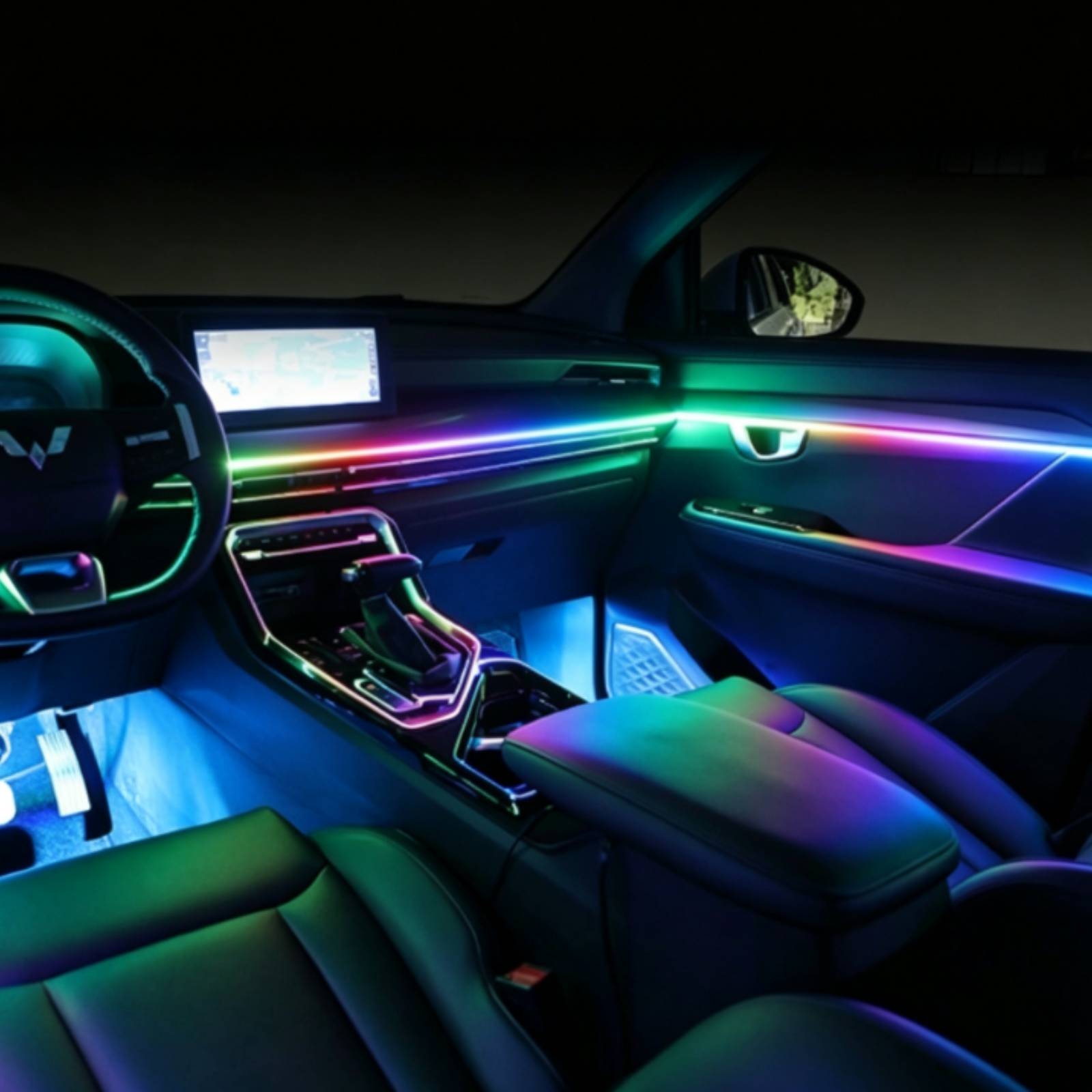 6개 아크릴 차량용 LED 조명 앱 제어 차량 실내 무 - Led Ambient Interior Car Lights App Control 리뷰 및 가격